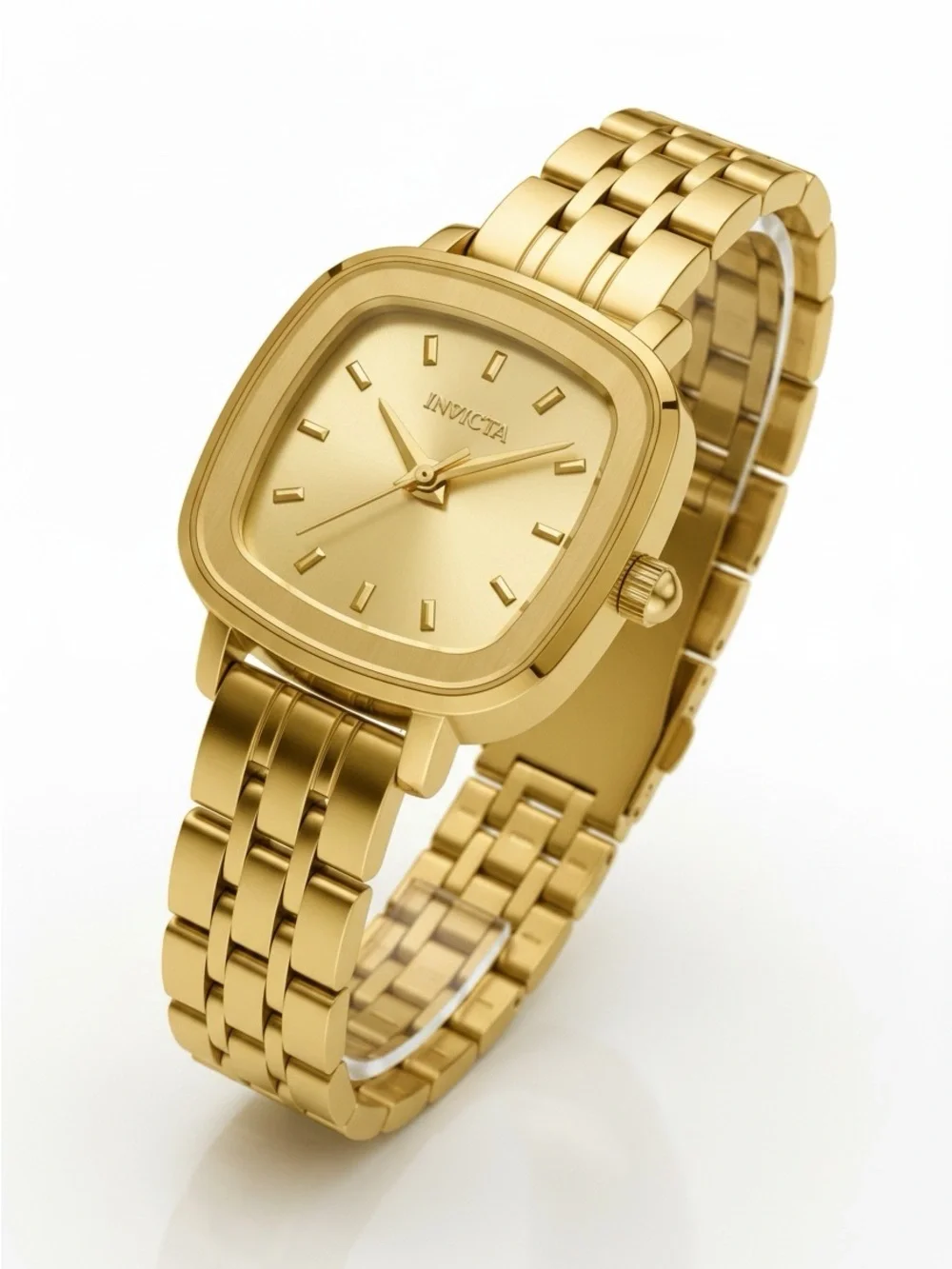 Invicta Wildflower Gold Square Dial Bracelet Watch NWT